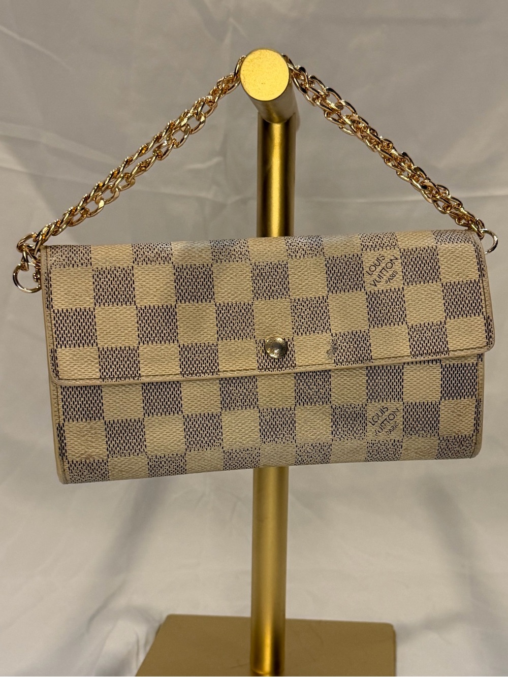 Louis Vuitton Damier Azur Sarah Wallet - Picture 1 of 10